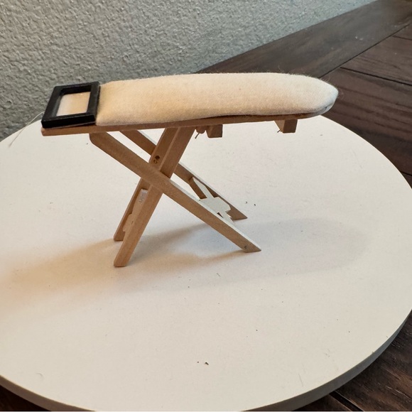 Vintage Miniature Wooden Ironing Board dollhouse furniture - Picture 3 of 5